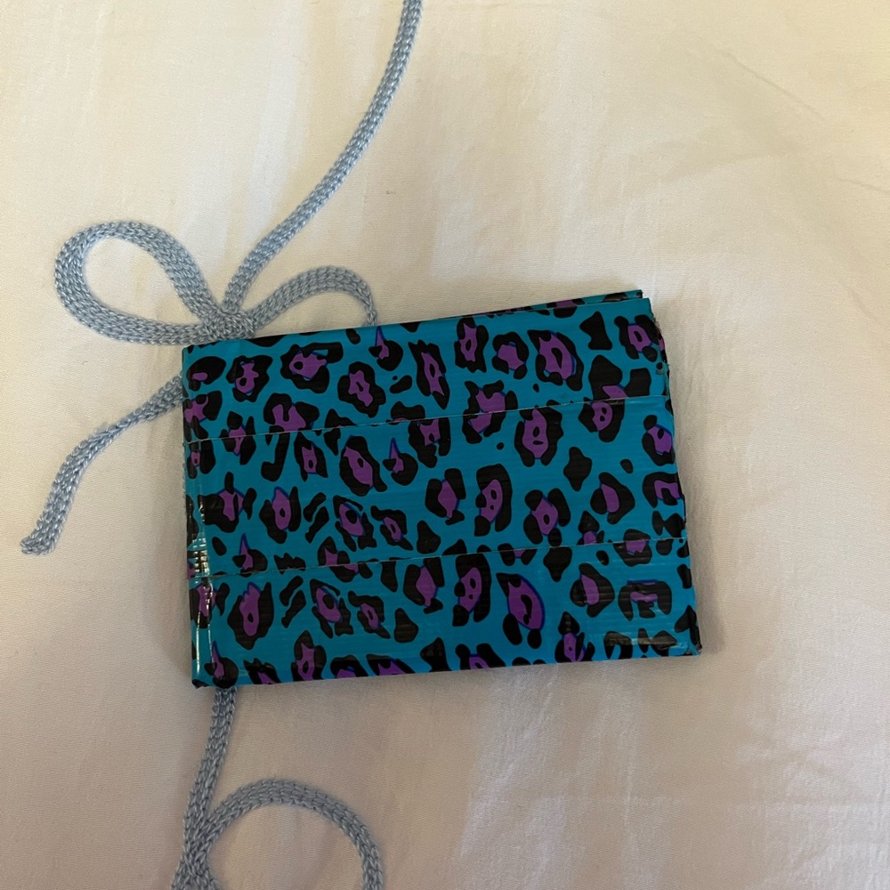 Hand Made Duck Tape Leopard Print Wallet